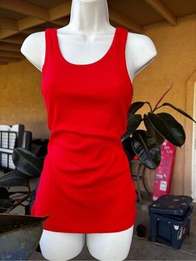 Style & Co. Red Scoop Neck Tank